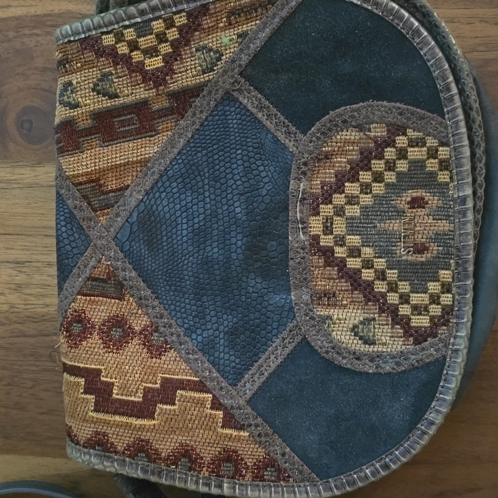 Steven Multicolor Patchwork Crossbody Bag - image 2